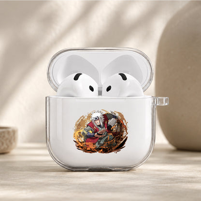 Jiraiya Toad Sage Protective Apple Airpods 4 Clear Case - Durable Clear Protection