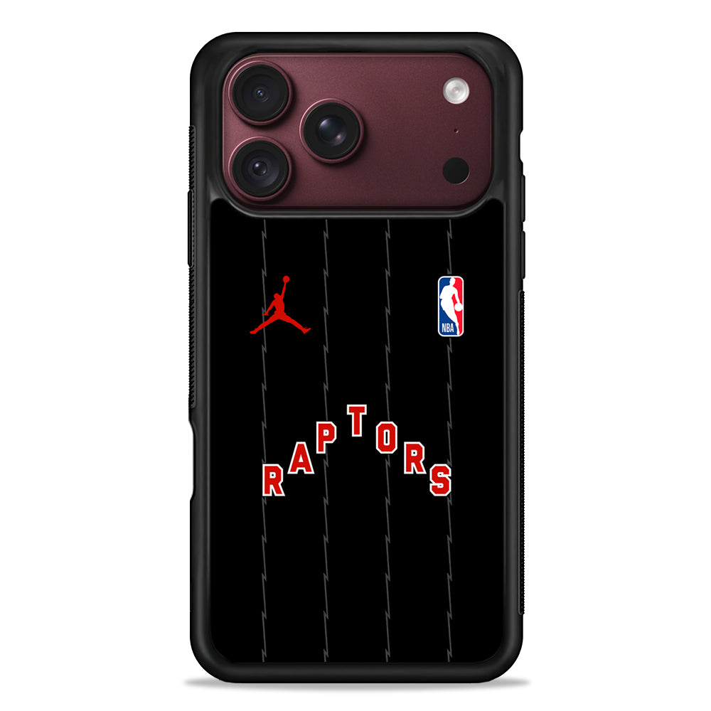 NBA Toronto Raptors Black Jordan iPhone 18 Pro Max Case – Slim Silicone Protective Cover