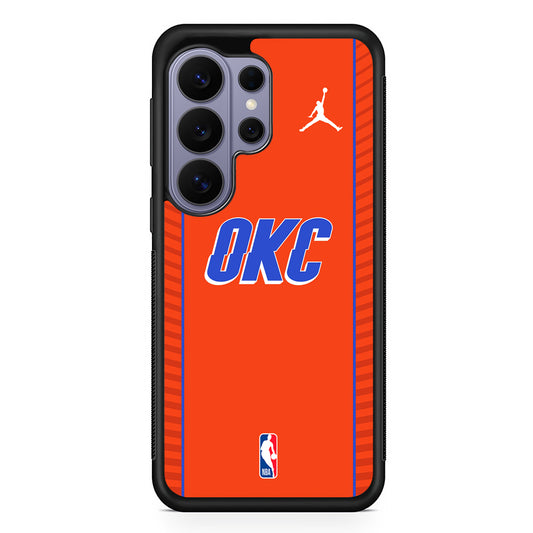 NBA Oklahoma City Thunder Orange Jordan Samsung Galaxy S26 Ultra Case | Slim Durable Protective Cover