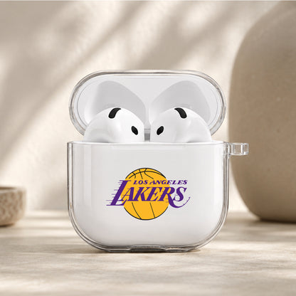 NBA Los Angeles Lakers Logo Protective Apple Airpods 4 Clear Case - Durable Clear Protection