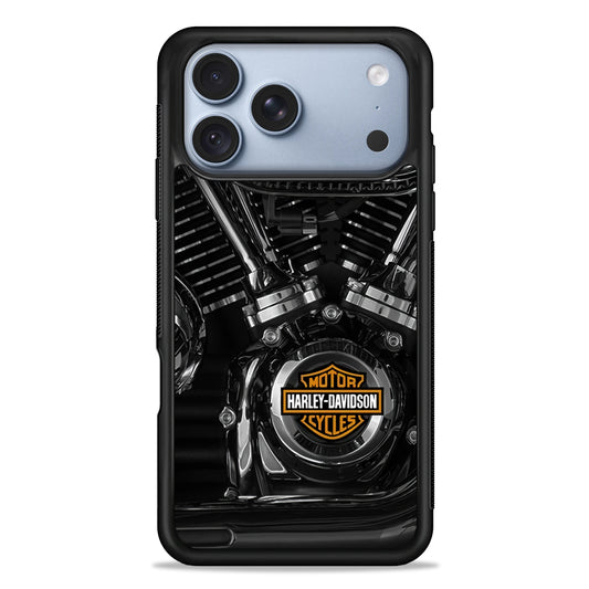 Harley Davidson Engine iPhone 18 Pro Case - iPhone 18 Pro Silicone Case