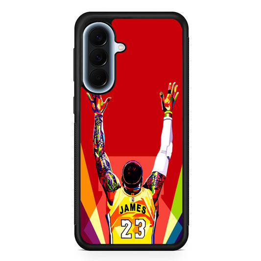 Lebron James Colorful Pop Art Samsung Galaxy A57 Case | Slim Samsung Galaxy A57 Protective Case