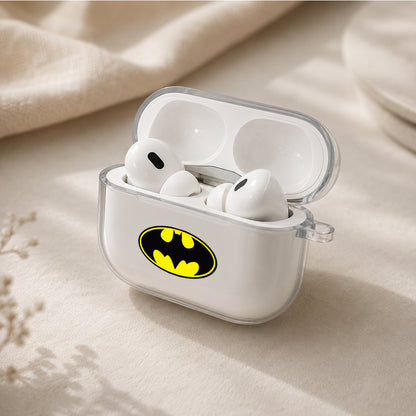 Batman Iconic Emblem Protective Apple AirPods Pro 3 Clear Case | Shockproof Cover