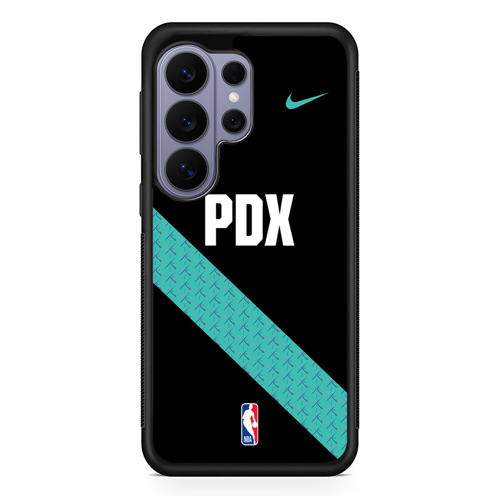 NBA Portland Trail Blazers Black Nike Samsung Galaxy S26 Ultra Case | Slim Durable Protective Cover