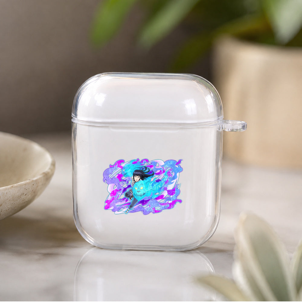 Naruto Hinata Hyuuga Ultimate Protective Clear Case Cover For Apple Airpods | Soft Silicone AirPods 1 / 2 Case | Protective Cover