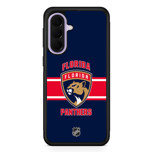 NHL Florida Panthers Navy Samsung Galaxy A37 Case | Samsung Galaxy A37 Rubber Protective Case