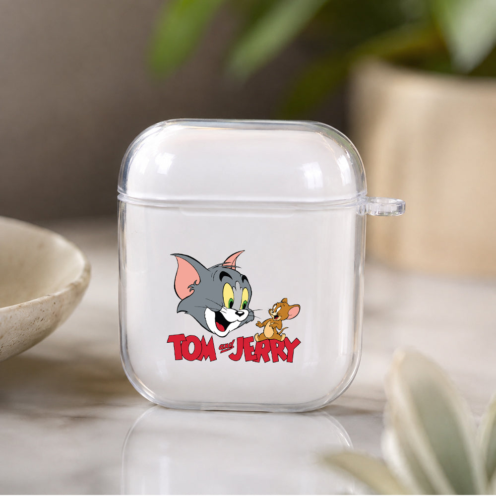 Tom Jerry Cartoon Protective Clear Case Cover For Apple Airpods | Soft Silicone AirPods 1 / 2 Case | Protective Cover