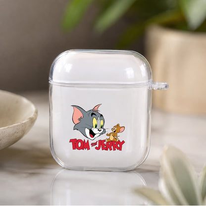 Tom Jerry Cartoon Protective Clear Case Cover For Apple Airpods | Soft Silicone AirPods 1 / 2 Case | Protective Cover