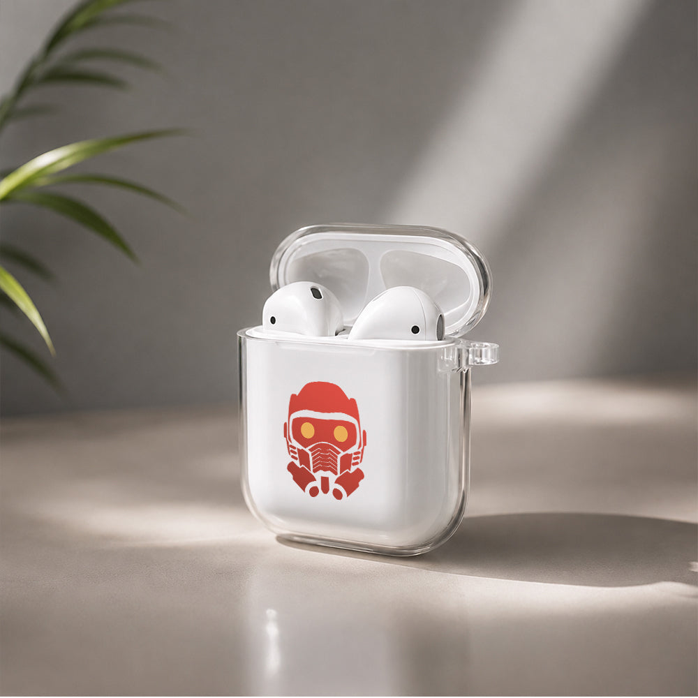 Guardians of the Galaxy Red Protective Clear Case Cover For Apple Airpods | Soft Silicone AirPods 1 / 2 Case | Protective Cover