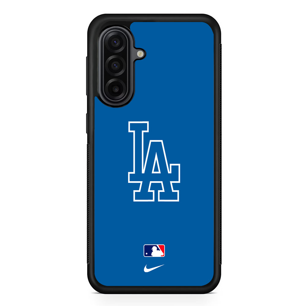 MLB Los Angeles Dodgers Blue Nike Samsung Galaxy A17 Case | Durable Rubber Samsung Galaxy A17 Phone Case