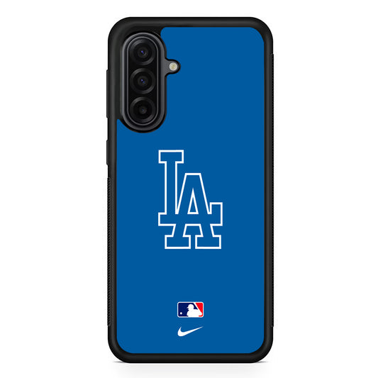 MLB Los Angeles Dodgers Blue Nike Samsung Galaxy A17 Case | Durable Rubber Samsung Galaxy A17 Phone Case