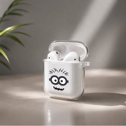 Minion Full Face Protective Clear Case Cover For Apple Airpods | Soft Silicone AirPods 1 / 2 Case | Protective Cover