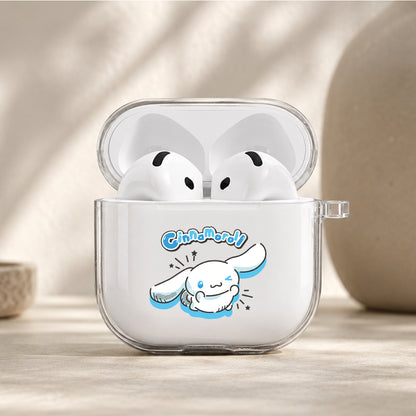 Cinnamoroll Cute and Fluffy Protective Apple Airpods 4 Clear Case - Durable Clear Protection