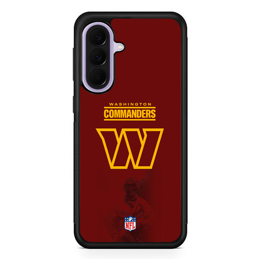 NFL Washington Commanders Maroon Samsung Galaxy A37 Case | Samsung Galaxy A37 Rubber Protective Case
