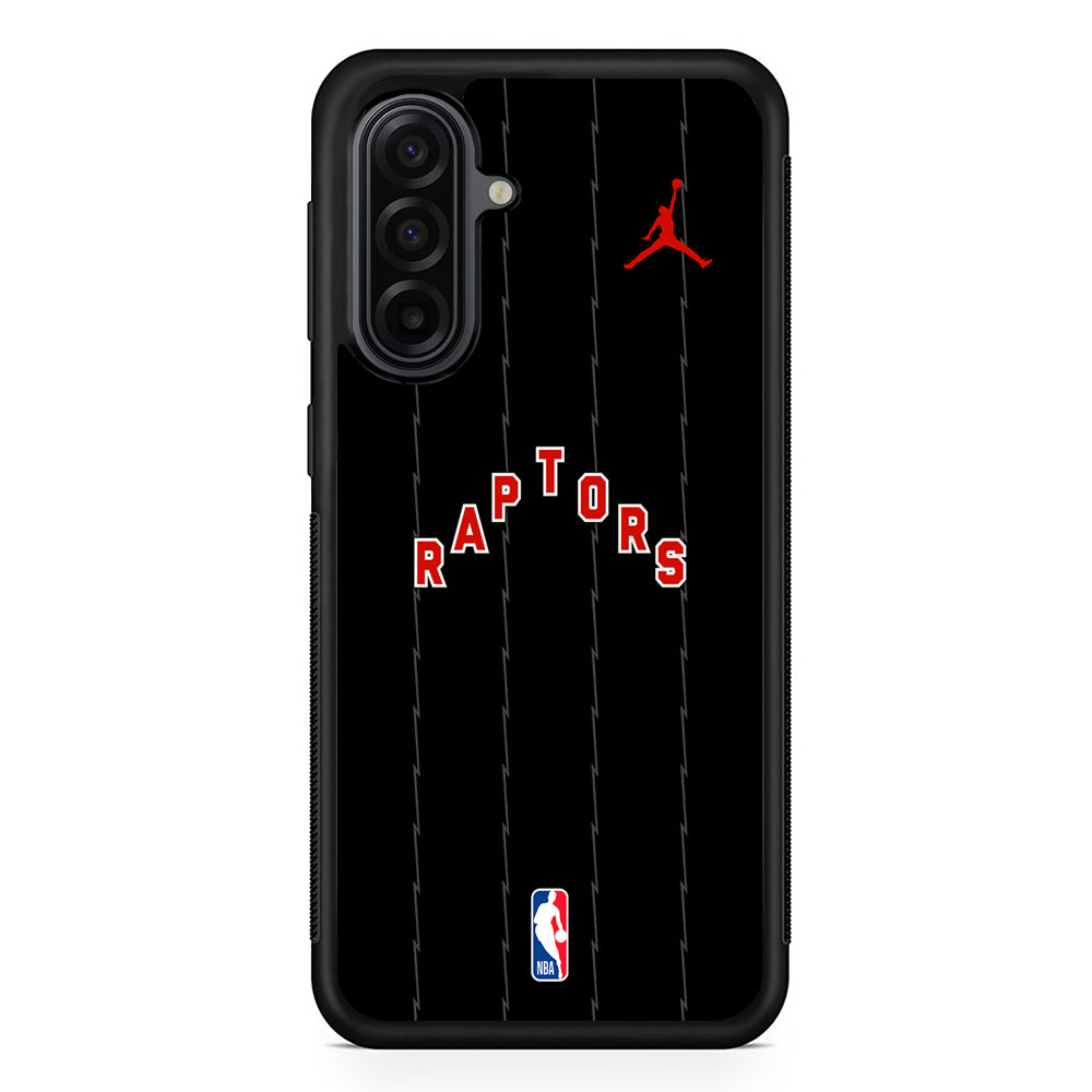 NBA Toronto Raptors Black Jordan Samsung Galaxy A17 Case | Durable Rubber Samsung Galaxy A17 Phone Case