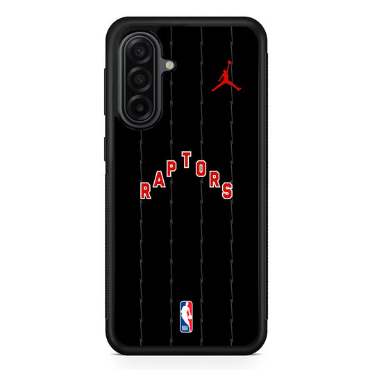 NBA Toronto Raptors Black Jordan Samsung Galaxy A17 Case | Durable Rubber Samsung Galaxy A17 Phone Case