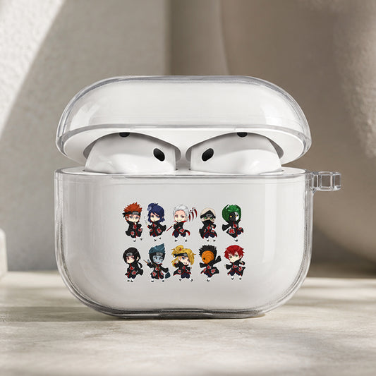 Cute Mini Akatsuki Protective Apple AirPods Pro 3 Clear Case | Shockproof Cover