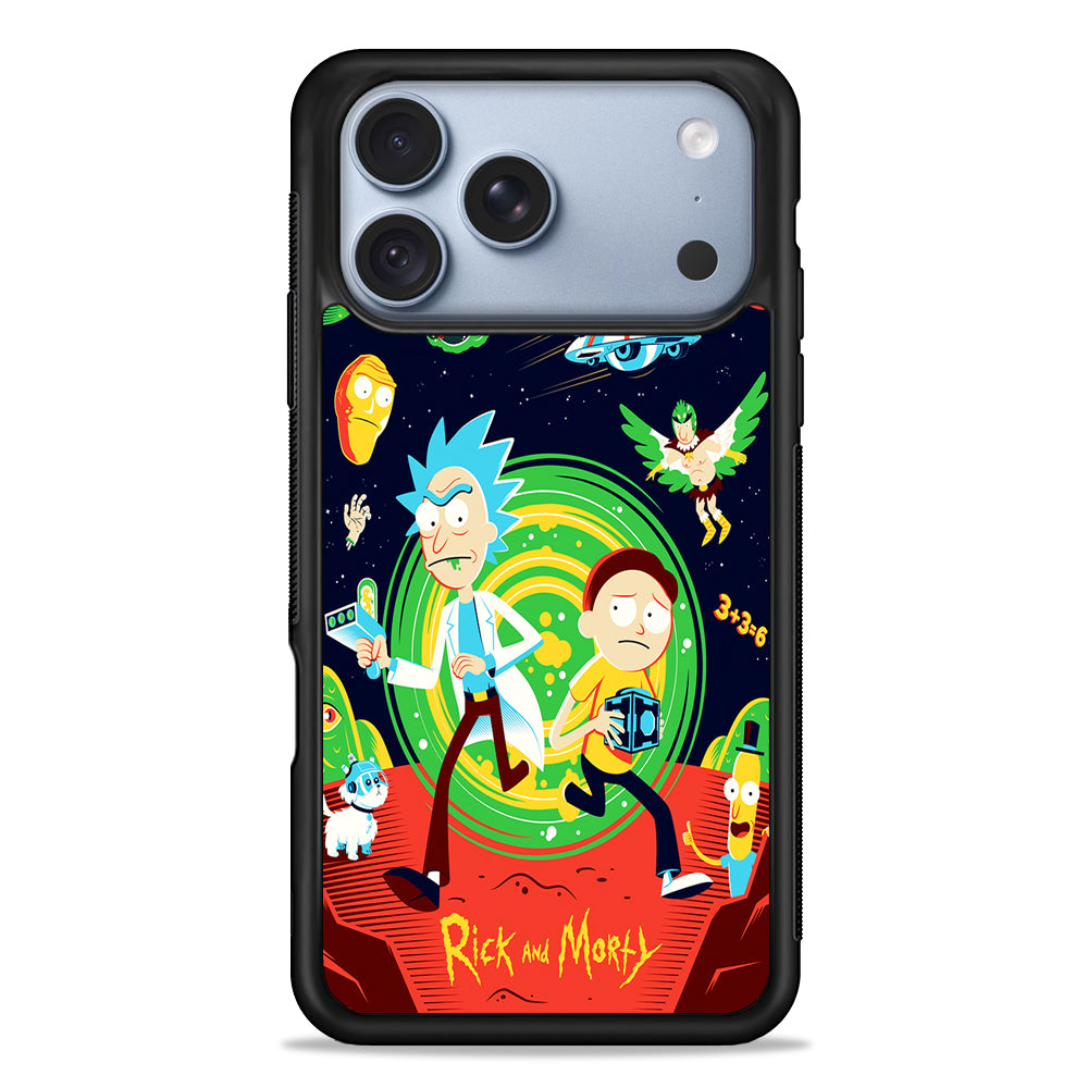Rick and Morty Cartoon Poster iPhone 18 Pro Case - iPhone 18 Pro Silicone Case