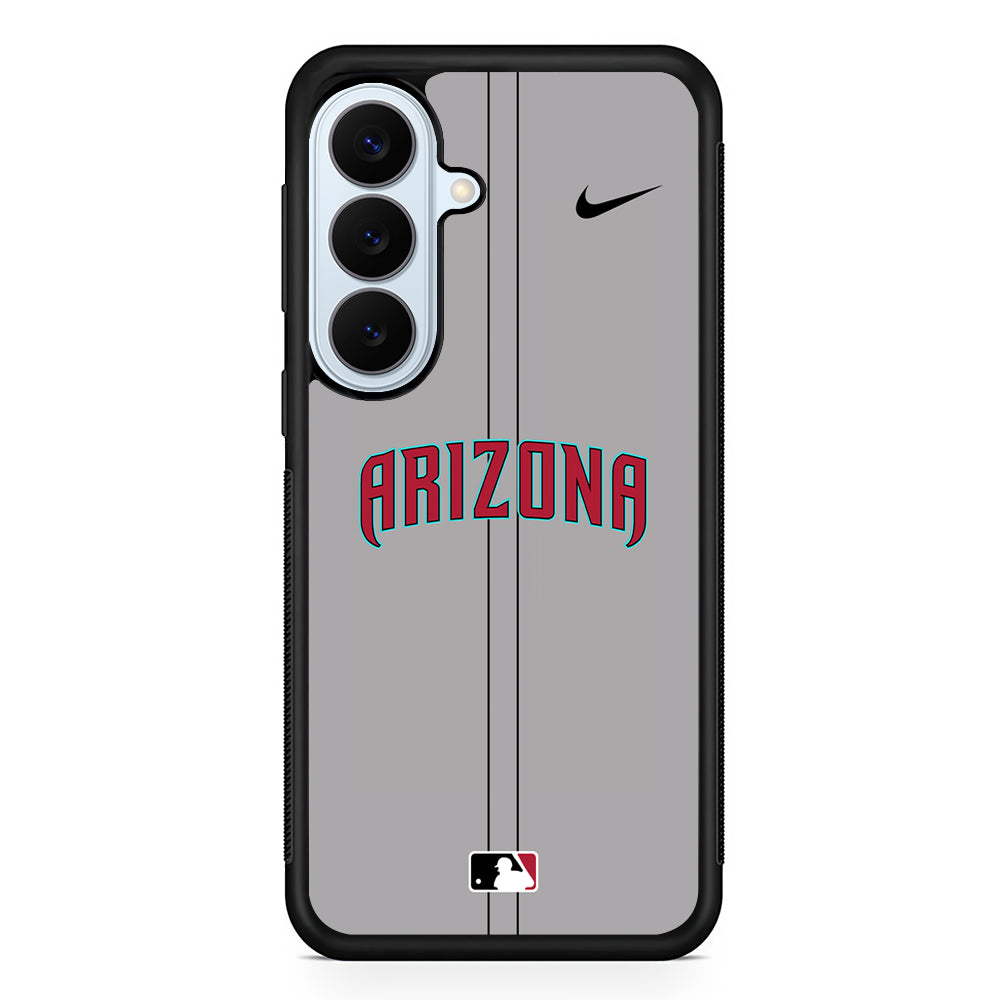 MLB Arizona Diamondbacks Gray Nike Samsung Galaxy S26 Plus Case | Lightweight Protective Phone Cover