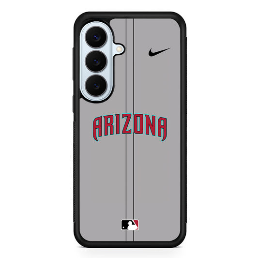 MLB Arizona Diamondbacks Gray Nike Samsung Galaxy S26 Plus Case | Lightweight Protective Phone Cover