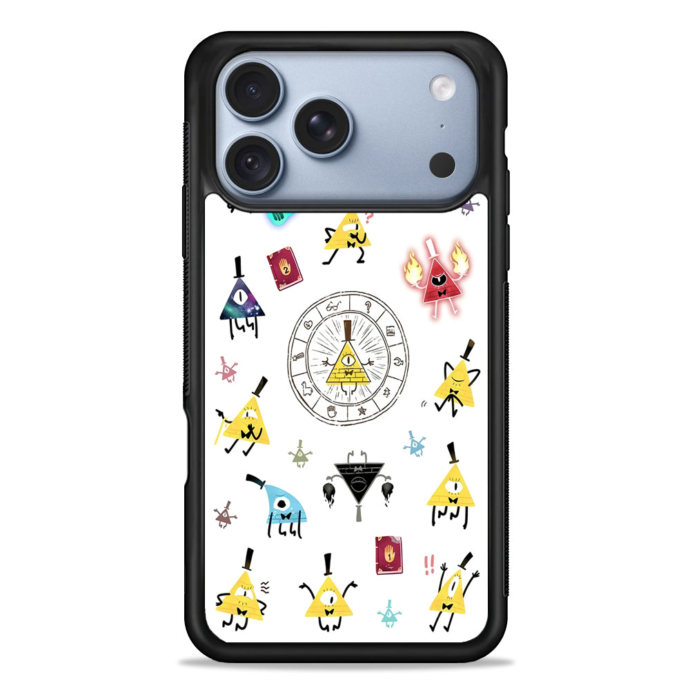 Gravity Falls Bill Cipher Doodle iPhone 18 Pro Case - iPhone 18 Pro Silicone Case