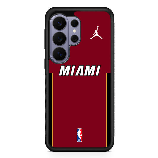 NBA Miami Heat Red Jordan Samsung Galaxy S26 Ultra Case | Slim Durable Protective Cover