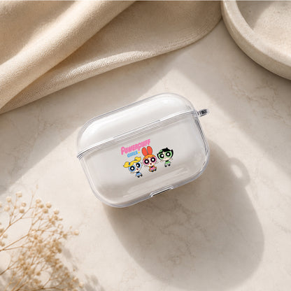 The Powerpuff Girls Squad Protective Apple AirPods Pro 3 Clear Case | Shockproof Cover
