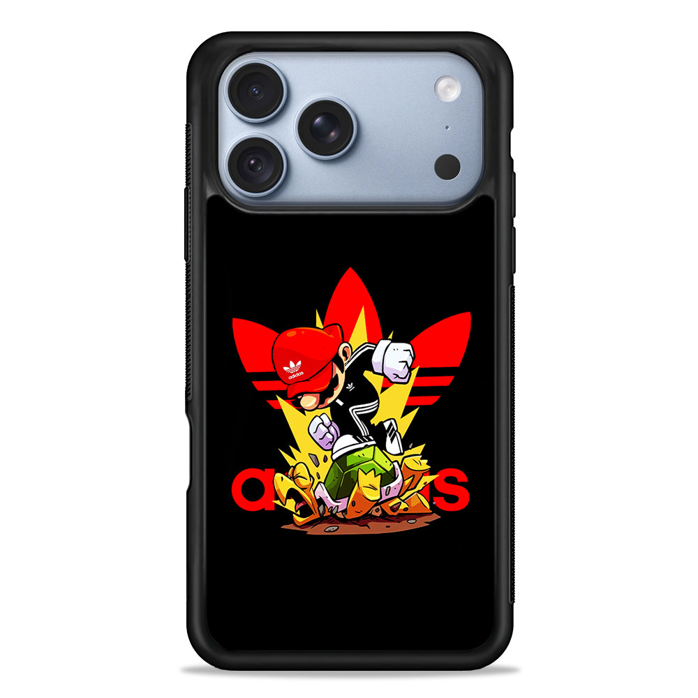 Adidas Super Mario Turtle iPhone 18 Pro Case - iPhone 18 Pro Silicone Case