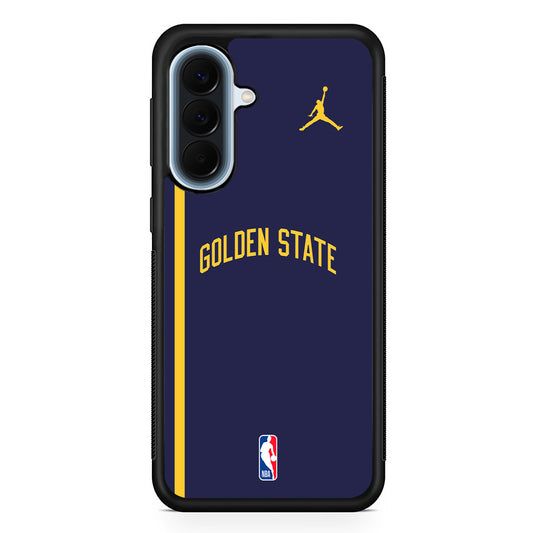 NBA Golden State Warriors Navy Jordan Samsung Galaxy A57 Case | Slim Samsung Galaxy A57 Protective Case