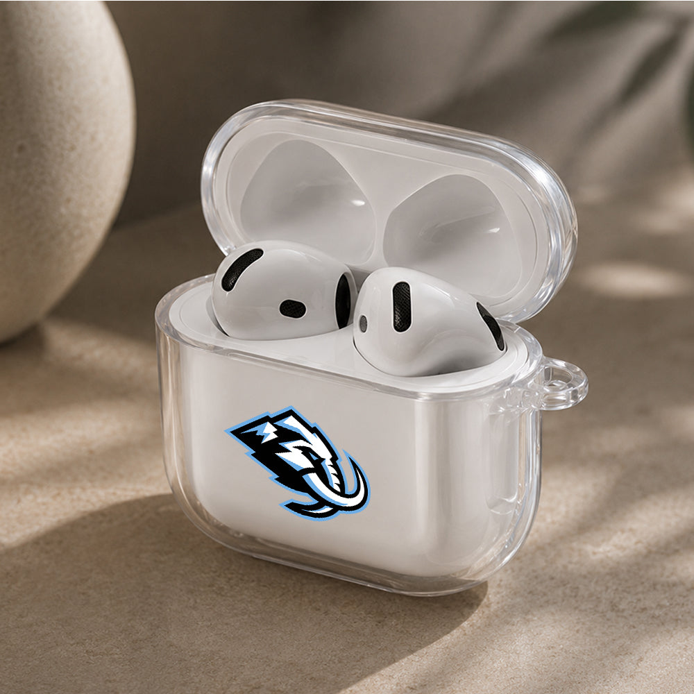 NHL Utah Mammoth Logo Protective Apple Airpods 4 Clear Case - Durable Clear Protection