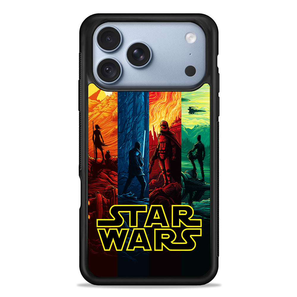 Star Wars Poster Colorful iPhone 18 Pro Case - iPhone 18 Pro Silicone Case