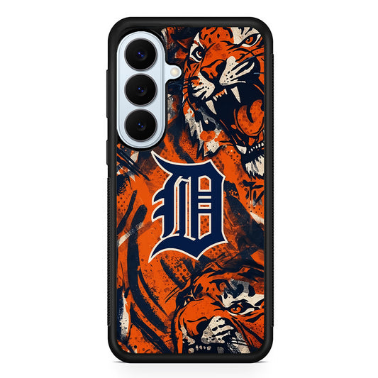 MLB Detroit Tigers Team Artwork Samsung Galaxy S26 Plus Case | Slim Protective Rubber Cover