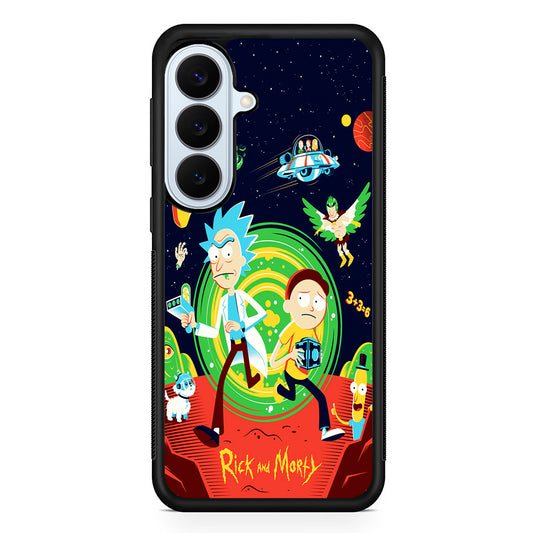 Rick and Morty Cartoon Poster Samsung Galaxy S26 Plus Case | Slim Protective Rubber Cover