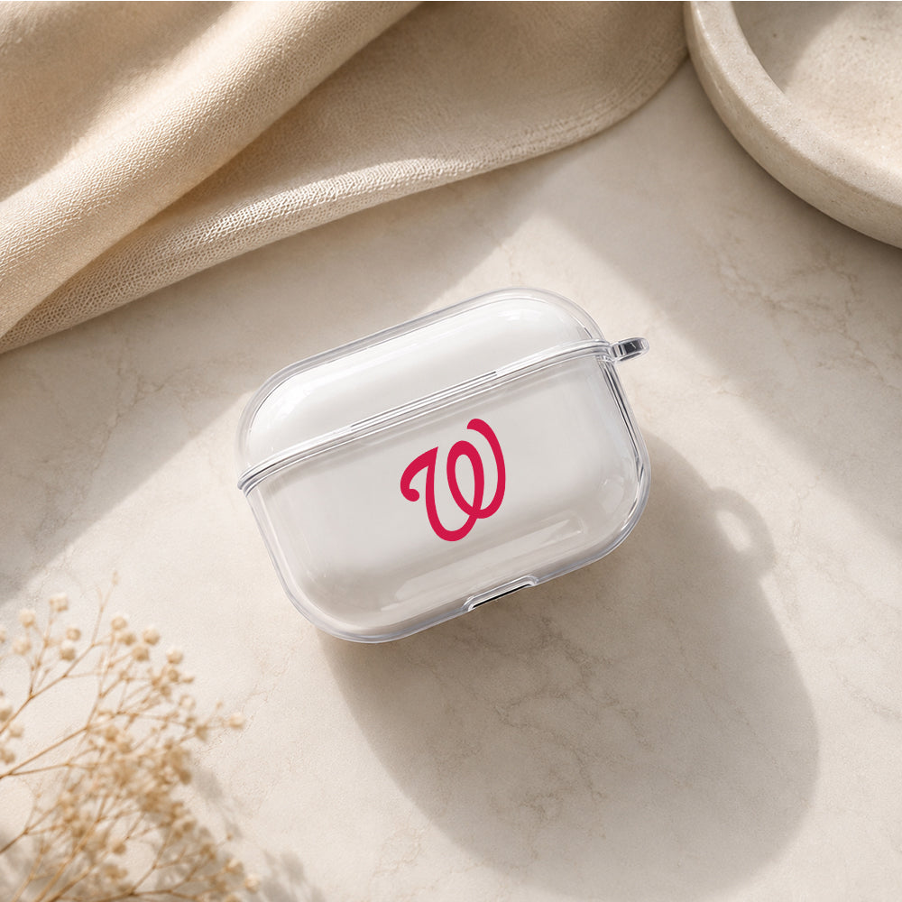 MLB Washington Nationals Symbol Protective Apple AirPods Pro 3 Clear Case | Shockproof Cover