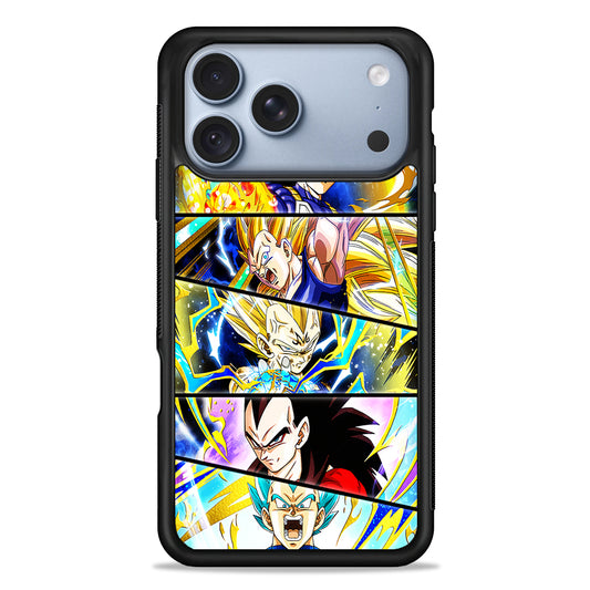 Vegeta Collage Dragon Ball iPhone 18 Pro Case - iPhone 18 Pro Silicone Case