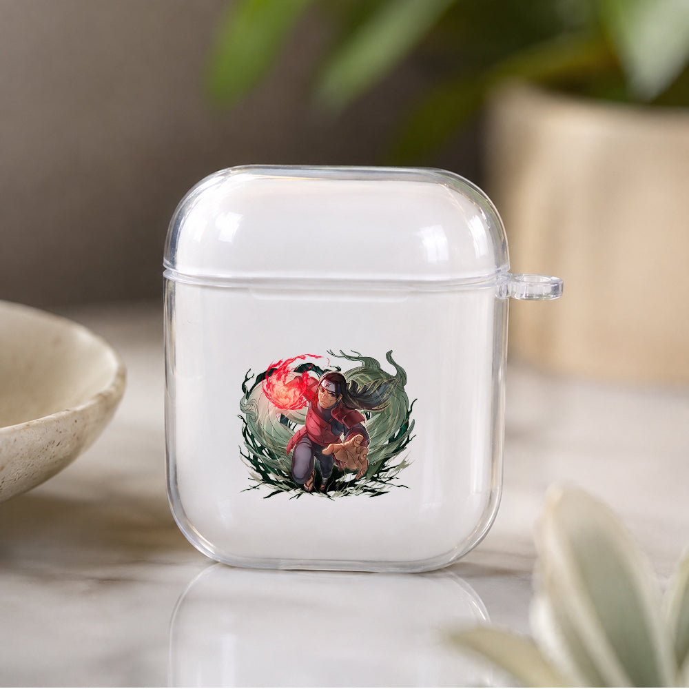Hashirama Edo Jutsu Protective Clear Case Cover For Apple Airpods | Soft Silicone AirPods 1 / 2 Case | Protective Cover