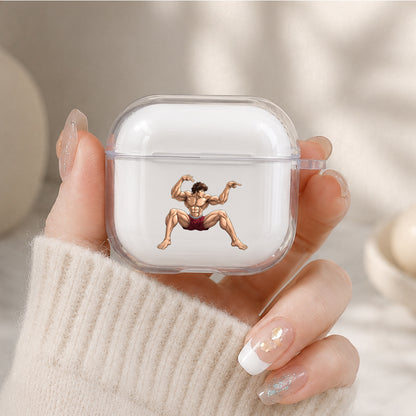 Baki Hanma Protective Apple Airpods 4 Clear Case - Durable Clear Protection