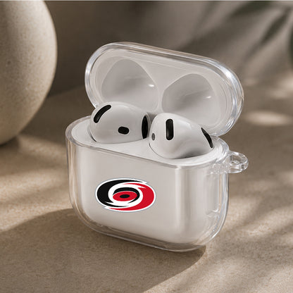 NHL Carolina Hurricanes Logo Protective Apple Airpods 4 Clear Case - Durable Clear Protection