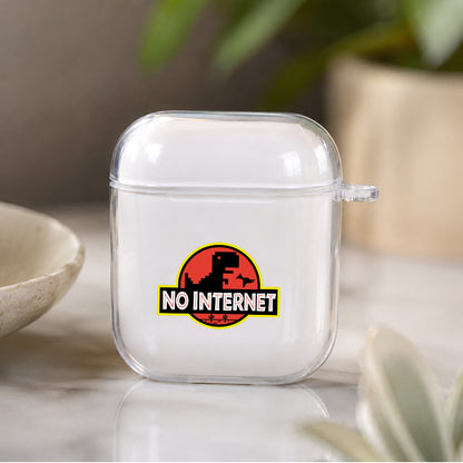 No Internet Protective Clear Case Cover For Apple Airpods | Soft Silicone AirPods 1 / 2 Case | Protective Cover