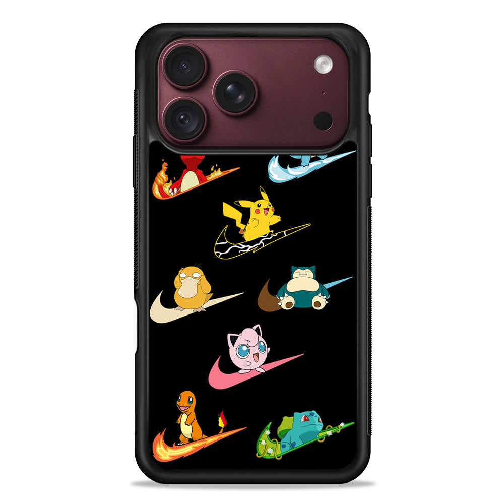 Nike Pokemon Collection iPhone 18 Pro Max Case – Slim Silicone Protective Cover