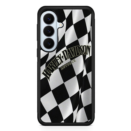 Harley Davidson Black White Flag Samsung Galaxy S26 Plus Case | Lightweight Protective Phone Cover