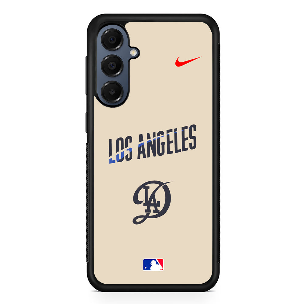 MLB Los Angeles Dodgers Cream Nike Samsung Galaxy A16 Case | Slim Protective Cover for Samsung Galaxy A16