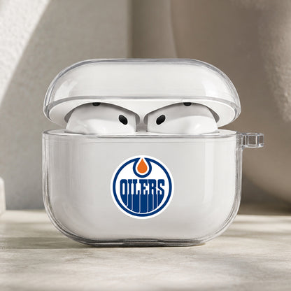 NHL Edmonton Oilers Symbol Protective Apple AirPods Pro 3 Clear Case | Shockproof Cover