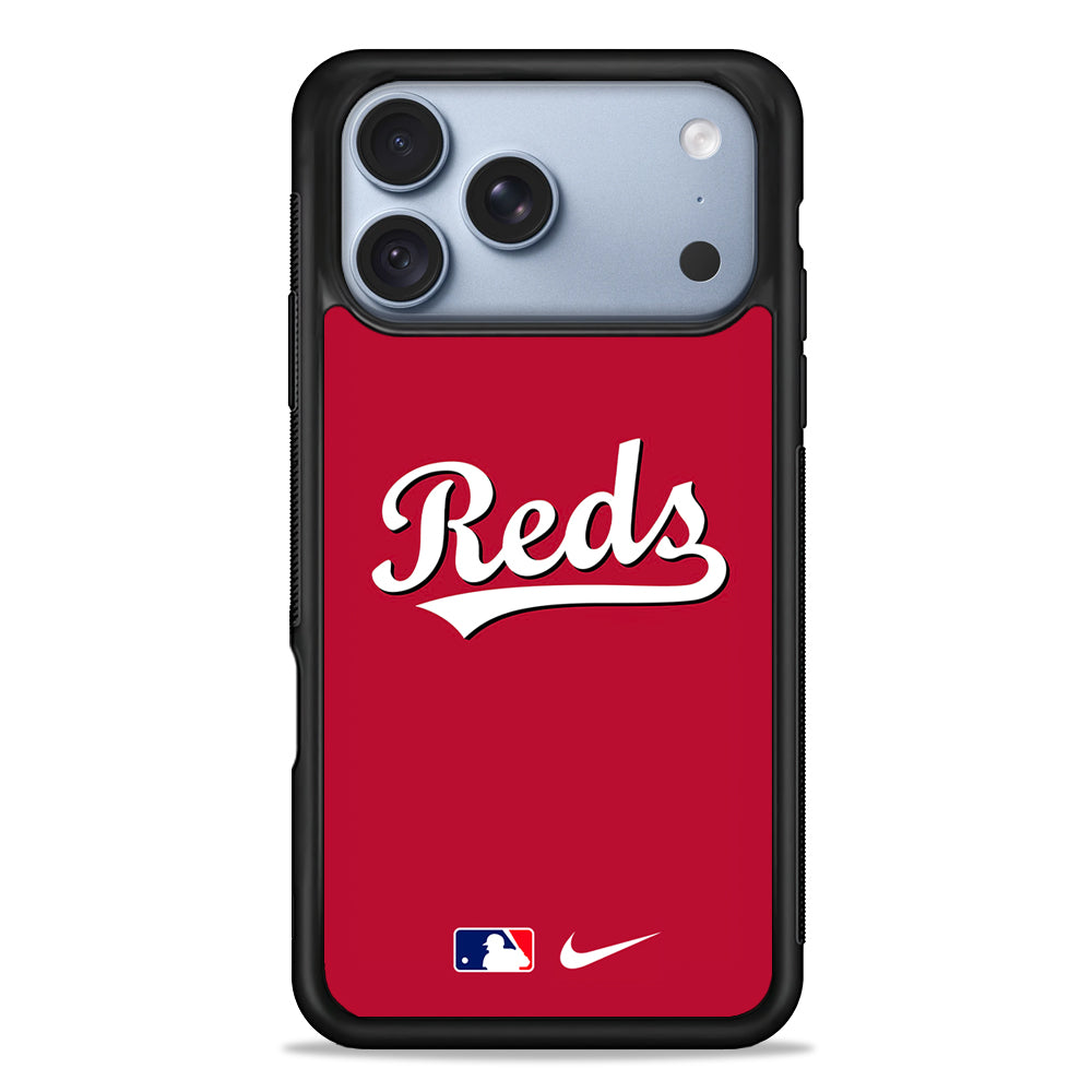 MLB Cincinnati Reds Red Nike iPhone 18 Pro Case - iPhone 18 Pro Silicone Case