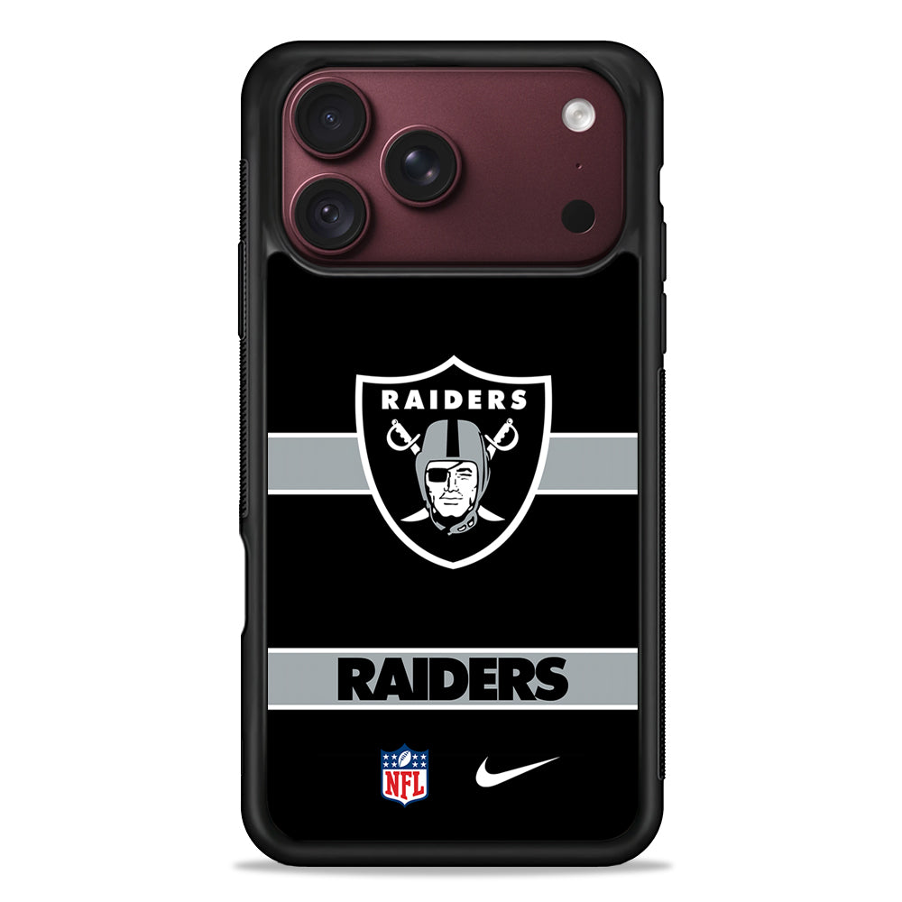 NFL Las Vegas Raiders Nike iPhone 18 Pro Max Case – Slim Silicone Protective Cover