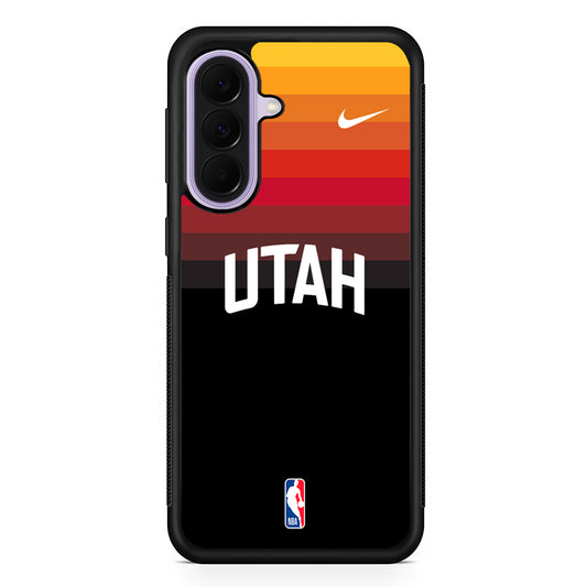 NBA Utah Jazz Black Nike Samsung Galaxy A37 Case | Samsung Galaxy A37 Rubber Protective Case