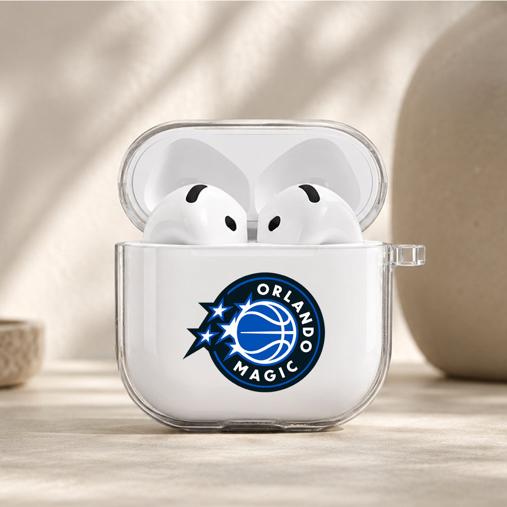 NBA Orlando Magic Logo Protective Apple Airpods 4 Clear Case - Durable Clear Protection