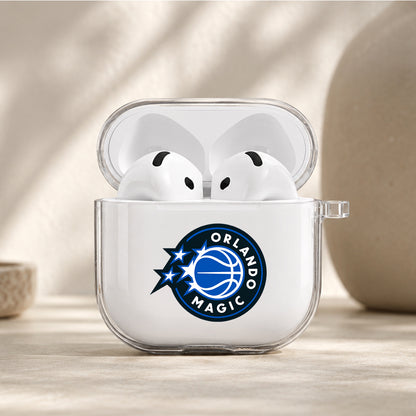 NBA Orlando Magic Logo Protective Apple Airpods 4 Clear Case - Durable Clear Protection