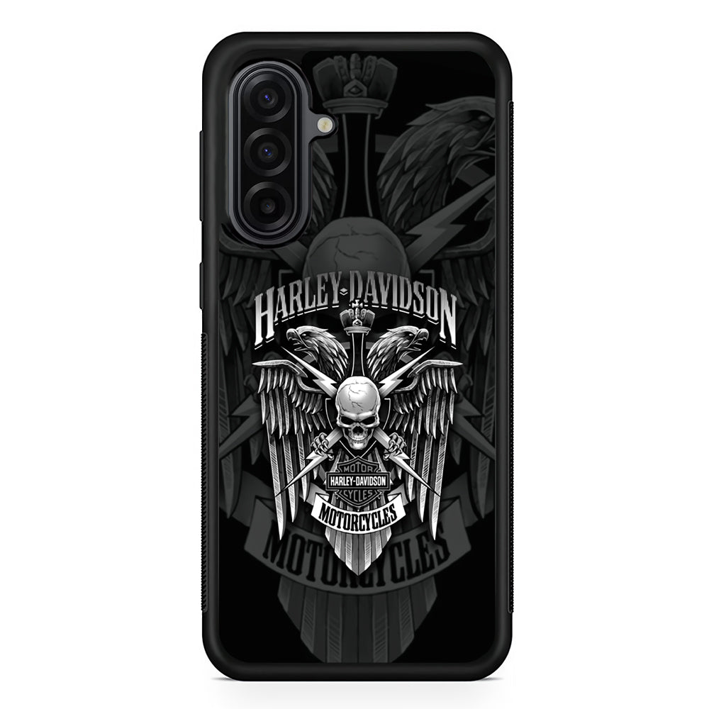 Harley Davidson Silver Eagle Samsung Galaxy A17 Case | Durable Rubber Samsung Galaxy A17 Phone Case