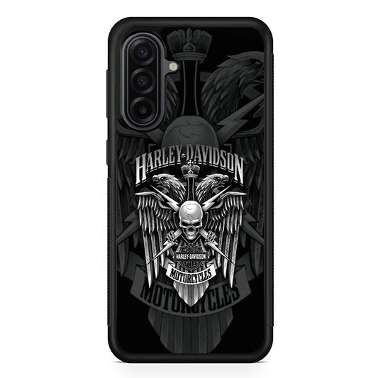 Harley Davidson Silver Eagle Samsung Galaxy A17 Case | Durable Rubber Samsung Galaxy A17 Phone Case